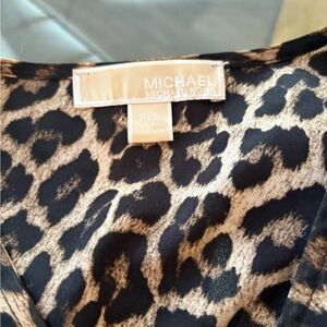 Michael Kors Leopard Print Top